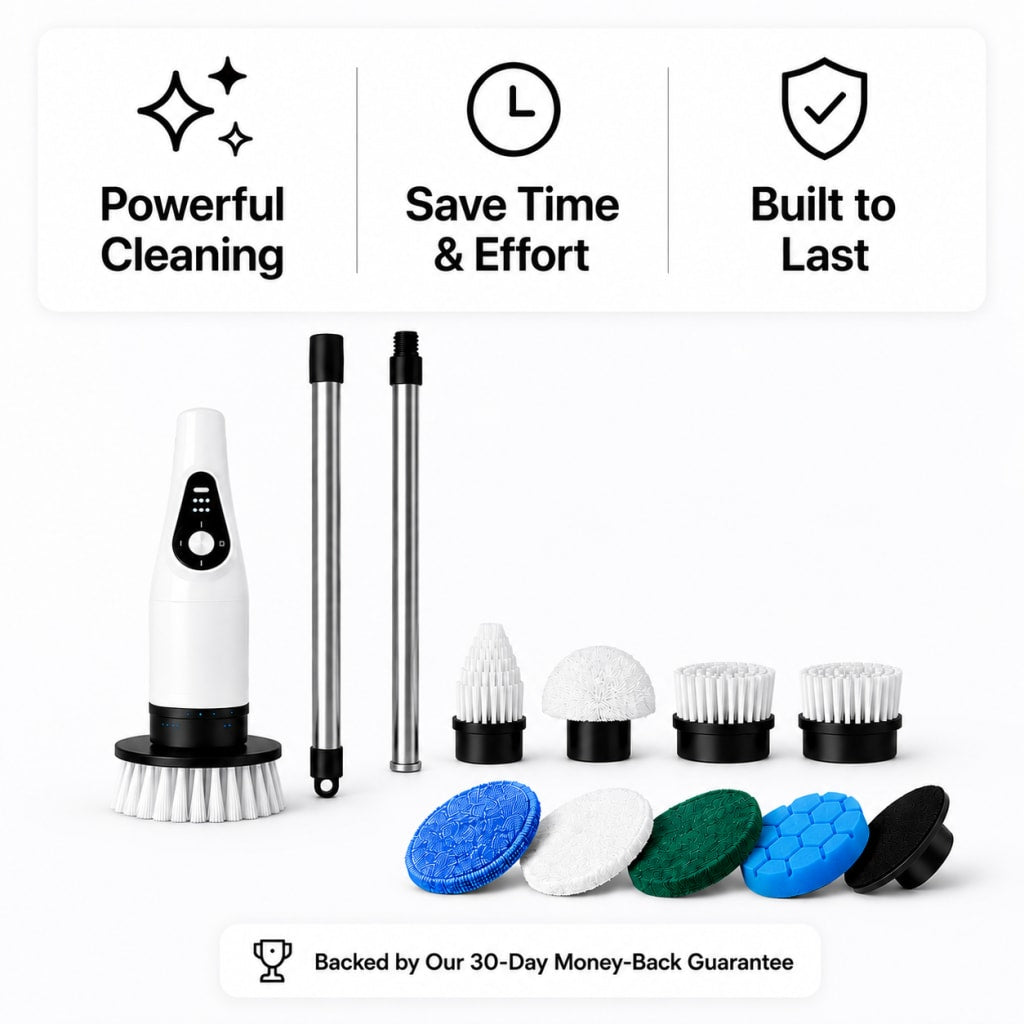 9 in 1 Electric Spin Scrubber,Cleaning Brush
