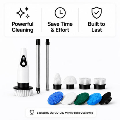 9 in 1 Electric Spin Scrubber,Cleaning Brush