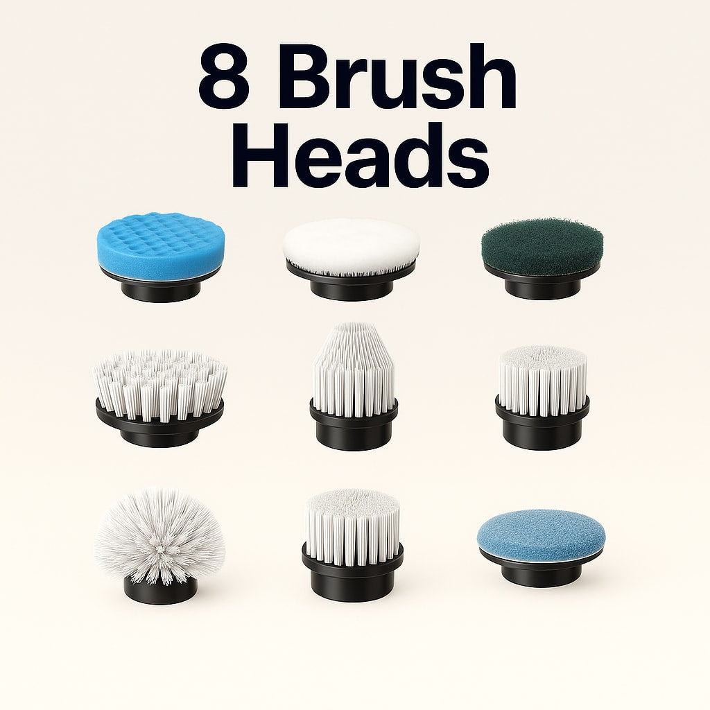 9 in 1 Electric Spin Scrubber,Cleaning Brush